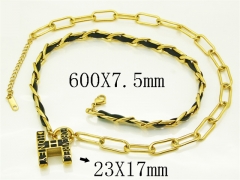 HY Wholesale Stainless Steel 316L Jewelry Hot sale Necklaces-HY04N0034HMW