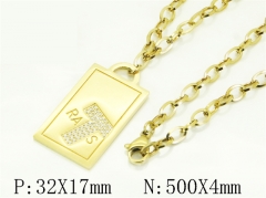 HY Wholesale Stainless Steel 316L Jewelry Hot sale Necklaces-HY04N0018HKX