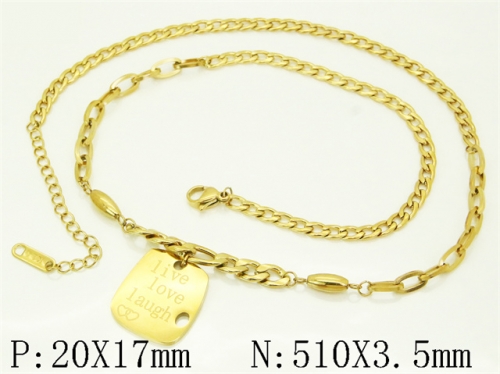 HY Wholesale Stainless Steel 316L Jewelry Hot sale Necklaces-HY04N0116HFF