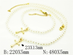 HY Wholesale Stainless Steel 316L Necklaces Bracelets Sets-HY02S2916HHV