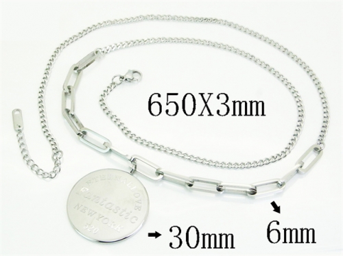 HY Wholesale Stainless Steel 316L Jewelry Hot sale Necklaces-HY04N0049HJX