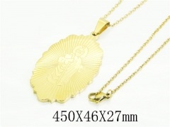 HY Wholesale Stainless Steel 316L Jewelry Hot sale Necklaces-HY74N0261NF