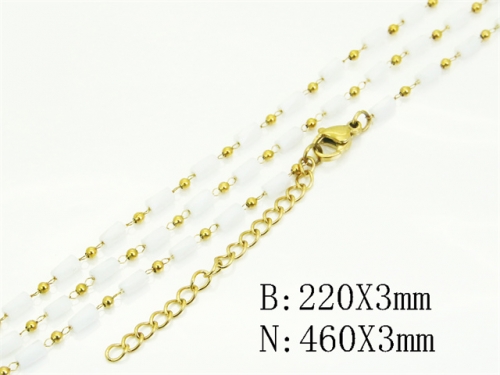 HY Wholesale Stainless Steel 316L Necklaces Bracelets Sets-HY39S0113HLF