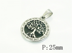 HY Wholesale Pendant Jewelry 316L Stainless Steel Jewelry Pendant-HY59P1251KL