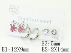 HY Wholesale Earrings Jewelry 316L Stainless Steel Earrings Jewelry-HY54E0215BLL