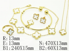 HY Wholesale Jewelry Set 316L Stainless Steel jewelry Set Fashion Jewelry-HY35S0106HOE