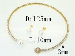 HY Wholesale Jewelry Set 316L Stainless Steel jewelry Set Fashion Jewelry-HY59S2618HOB