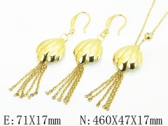 HY Wholesale Jewelry Set 316L Stainless Steel jewelry Set Fashion Jewelry-HY92S0228HLD