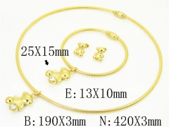 HY Wholesale Jewelry Set 316L Stainless Steel jewelry Set Fashion Jewelry-HY02S2918IOS