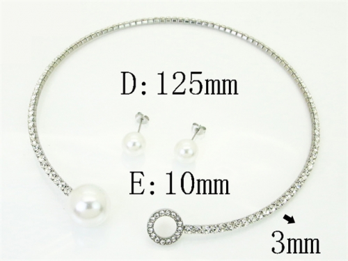 HY Wholesale Jewelry Set 316L Stainless Steel jewelry Set Fashion Jewelry-HY59S2630HMS