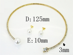 HY Wholesale Jewelry Set 316L Stainless Steel jewelry Set Fashion Jewelry-HY59S2616HOR