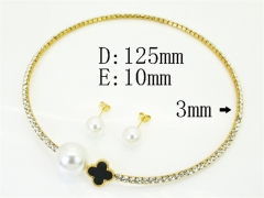 HY Wholesale Jewelry Set 316L Stainless Steel jewelry Set Fashion Jewelry-HY59S2613HOU