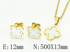 HY Wholesale Jewelry Set 316L Stainless Steel jewelry Set Fashion Jewelry-HY35S0065KB