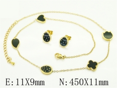 HY Wholesale Jewelry Set 316L Stainless Steel jewelry Set Fashion Jewelry-HY32S0227HPV