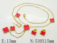 HY Wholesale Jewelry Set 316L Stainless Steel jewelry Set Fashion Jewelry-HY62S0551HUU