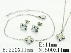 HY Wholesale Jewelry Set 316L Stainless Steel jewelry Set Fashion Jewelry-HY59S2610PG