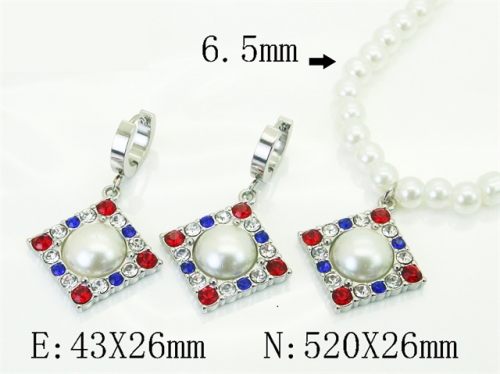 HY Wholesale Jewelry Set 316L Stainless Steel jewelry Set Fashion Jewelry-HY80S0182HMS