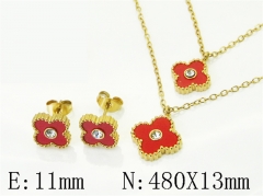 HY Wholesale Jewelry Set 316L Stainless Steel jewelry Set Fashion Jewelry-HY62S0576OY