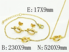 HY Wholesale Jewelry Set 316L Stainless Steel jewelry Set Fashion Jewelry-HY59S2599HSS