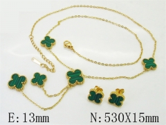 HY Wholesale Jewelry Set 316L Stainless Steel jewelry Set Fashion Jewelry-HY62S0555HDD