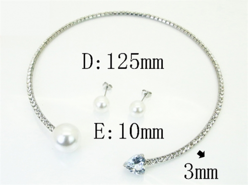 HY Wholesale Jewelry Set 316L Stainless Steel jewelry Set Fashion Jewelry-HY59S2633HMC