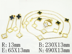 HY Wholesale Jewelry Set 316L Stainless Steel jewelry Set Fashion Jewelry-HY35S0120HOZ