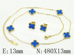 HY Wholesale Jewelry Set 316L Stainless Steel jewelry Set Fashion Jewelry-HY35S0053COL