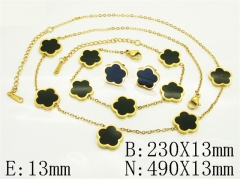 HY Wholesale Jewelry Set 316L Stainless Steel jewelry Set Fashion Jewelry-HY35S0089HJF