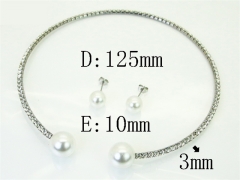 HY Wholesale Jewelry Set 316L Stainless Steel jewelry Set Fashion Jewelry-HY59S2627HMB