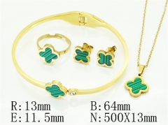 HY Wholesale Jewelry Set 316L Stainless Steel jewelry Set Fashion Jewelry-HY35S0099HKV