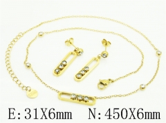 HY Wholesale Jewelry Set 316L Stainless Steel jewelry Set Fashion Jewelry-HY32S0255HMS