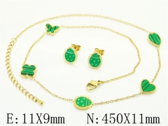 HY Wholesale Jewelry Set 316L Stainless Steel jewelry Set Fashion Jewelry-HY32S0229HPS