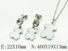 HY Wholesale Jewelry Set 316L Stainless Steel jewelry Set Fashion Jewelry-HY80S0201MX