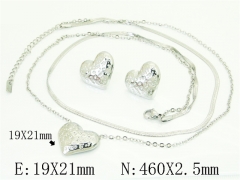 HY Wholesale Jewelry Set 316L Stainless Steel jewelry Set Fashion Jewelry-HY30S0222HMW