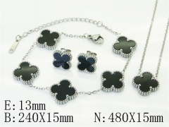 HY Wholesale Jewelry Set 316L Stainless Steel jewelry Set Fashion Jewelry-HY35S0071HIB