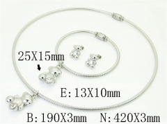 HY Wholesale Jewelry Set 316L Stainless Steel jewelry Set Fashion Jewelry-HY02S2917IMD