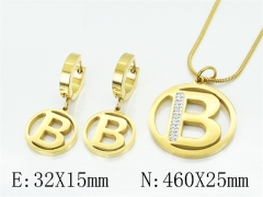 HY Wholesale Jewelry Set 316L Stainless Steel jewelry Set Fashion Jewelry-HY80S0198HDL