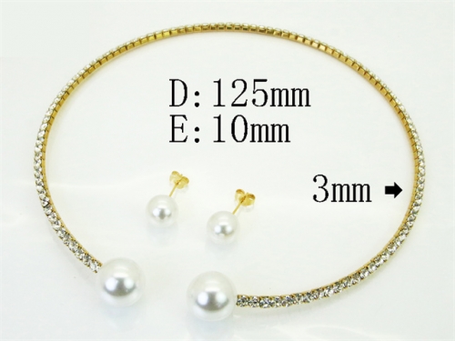 HY Wholesale Jewelry Set 316L Stainless Steel jewelry Set Fashion Jewelry-HY59S2614HOY