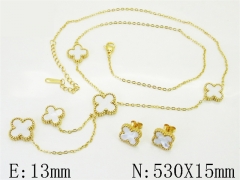 HY Wholesale Jewelry Set 316L Stainless Steel jewelry Set Fashion Jewelry-HY62S0544HBB