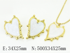 HY Wholesale Jewelry Set 316L Stainless Steel jewelry Set Fashion Jewelry-HY30S0256HOL