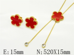 HY Wholesale Jewelry Set 316L Stainless Steel jewelry Set Fashion Jewelry-HY62S0541NT