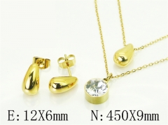 HY Wholesale Jewelry Set 316L Stainless Steel jewelry Set Fashion Jewelry-HY30S0229HOL