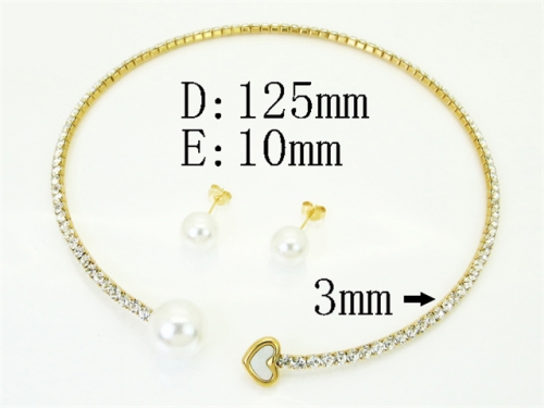 HY Wholesale Jewelry Set 316L Stainless Steel jewelry Set Fashion Jewelry-HY59S2623HOZ