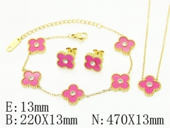 HY Wholesale Jewelry Set 316L Stainless Steel jewelry Set Fashion Jewelry-HY30S0246HPV