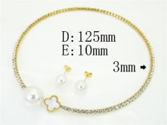 HY Wholesale Jewelry Set 316L Stainless Steel jewelry Set Fashion Jewelry-HY59S2612HOR