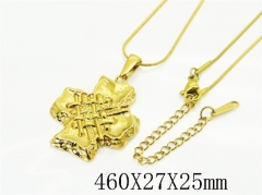 HY Wholesale Stainless Steel 316L Jewelry Hot sale Necklaces-HY48N0109MF