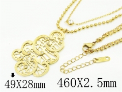 HY Wholesale Stainless Steel 316L Jewelry Hot sale Necklaces-HY32N0929HIB