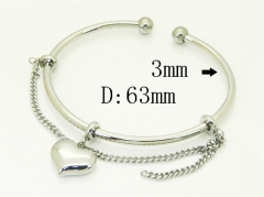 HY Wholesale Bangles Jewelry Stainless Steel 316L Fashion Bangle-HY04B0013HKS