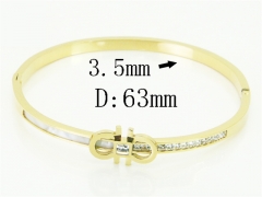 HY Wholesale Bangles Jewelry Stainless Steel 316L Fashion Bangle-HY04B0068HLF