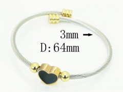 HY Wholesale Bangles Jewelry Stainless Steel 316L Fashion Bangle-HY38B1012HAA